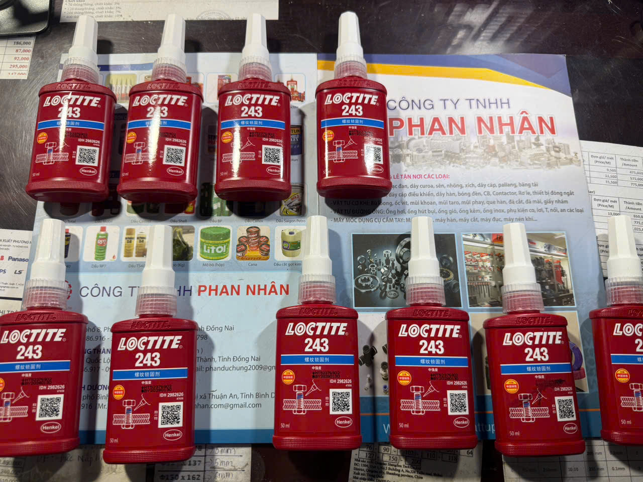 Keo Khoá Ren Bù Lông Loctite 243 Tại Đồng Nai, TPHCM.