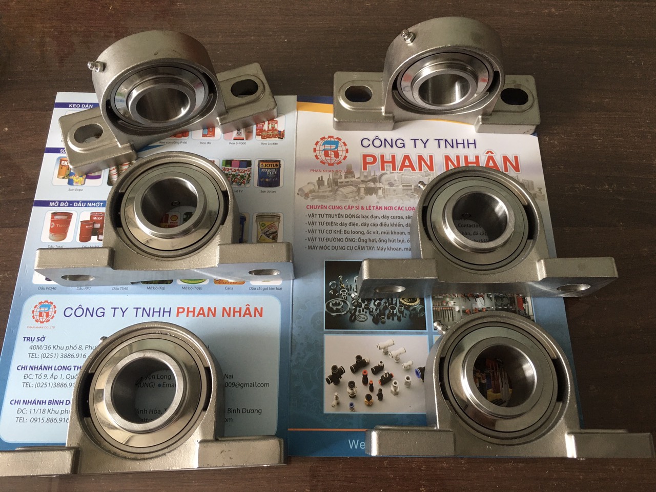 Bạc Đạn, Vòng Bi Gối Đỡ Inox Trục 35mm UCP207 Tại Đồng Nai.