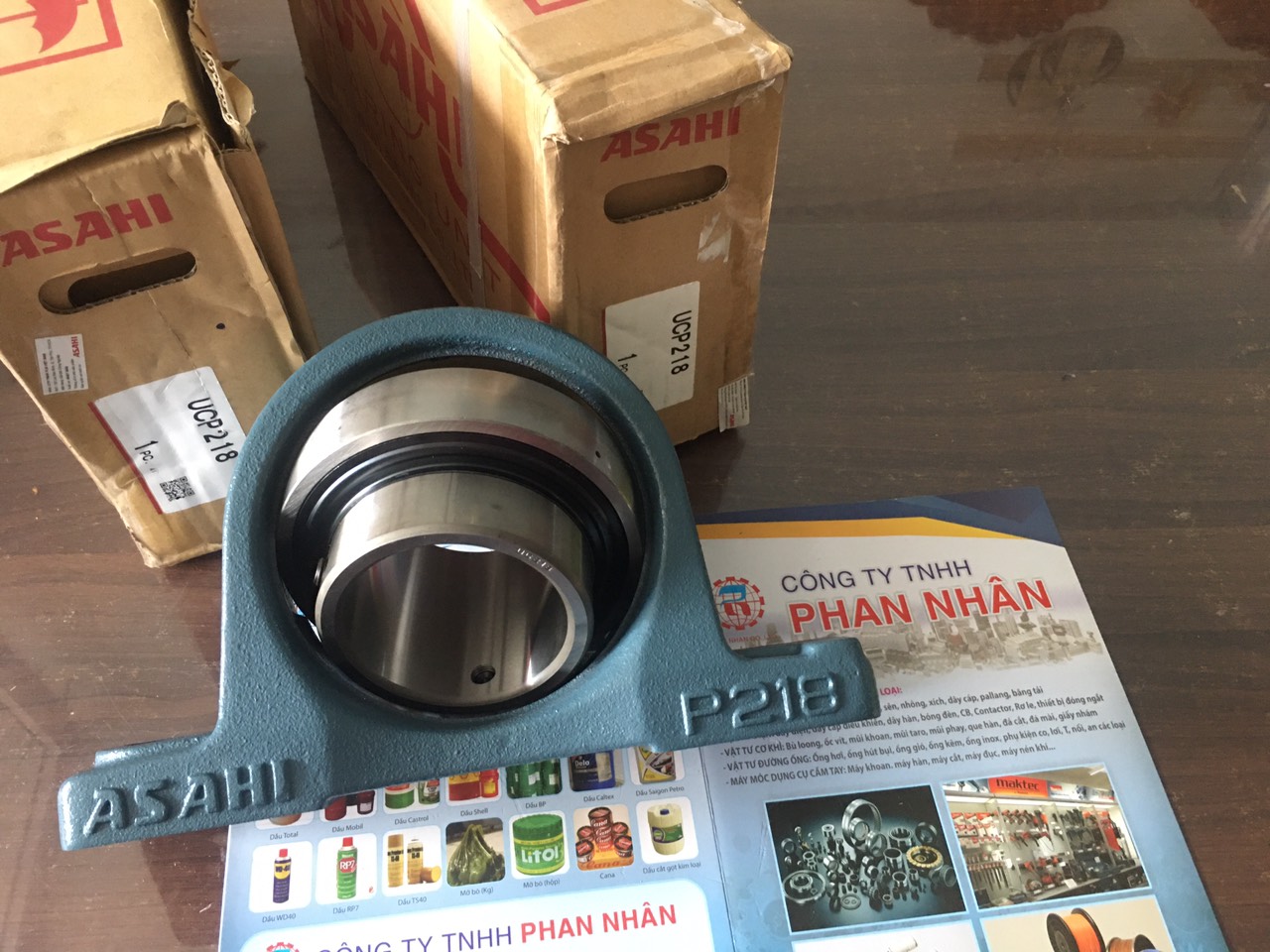 Gối Đỡ UCP 218 Asahi Chính Hãng ( Trục 90mm ).