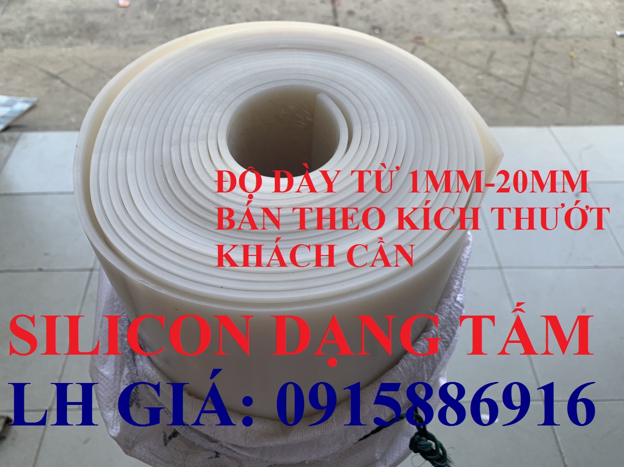 Silicon Dạng Tấm Chịu Nhiệt Dày 3mm Tại TPHCM, Đồng Nai.