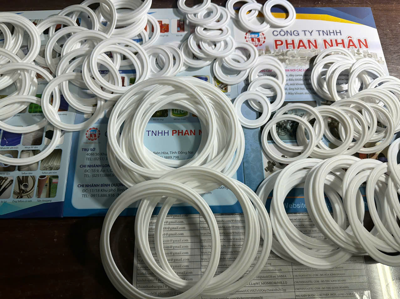 Phốt Chèn Teflon (PTFE) Cùm Clamp phi 34mm, 42mm, 49mm.