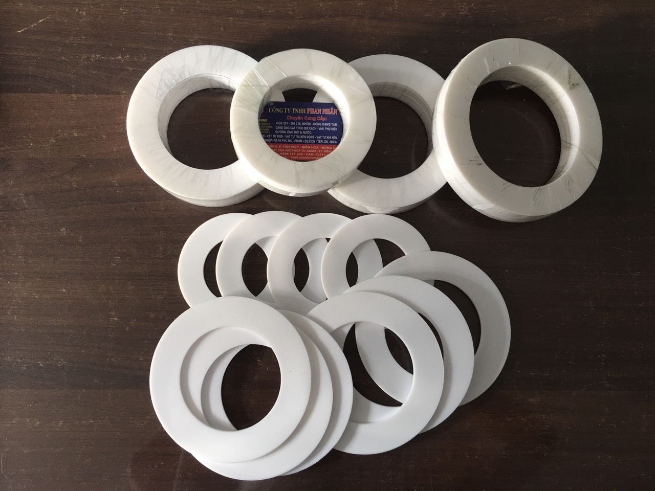 Ron Mặt Bít Teflon (PTFE) Chịu Nhiệt Phẳng Phi 76mm, 90mm.