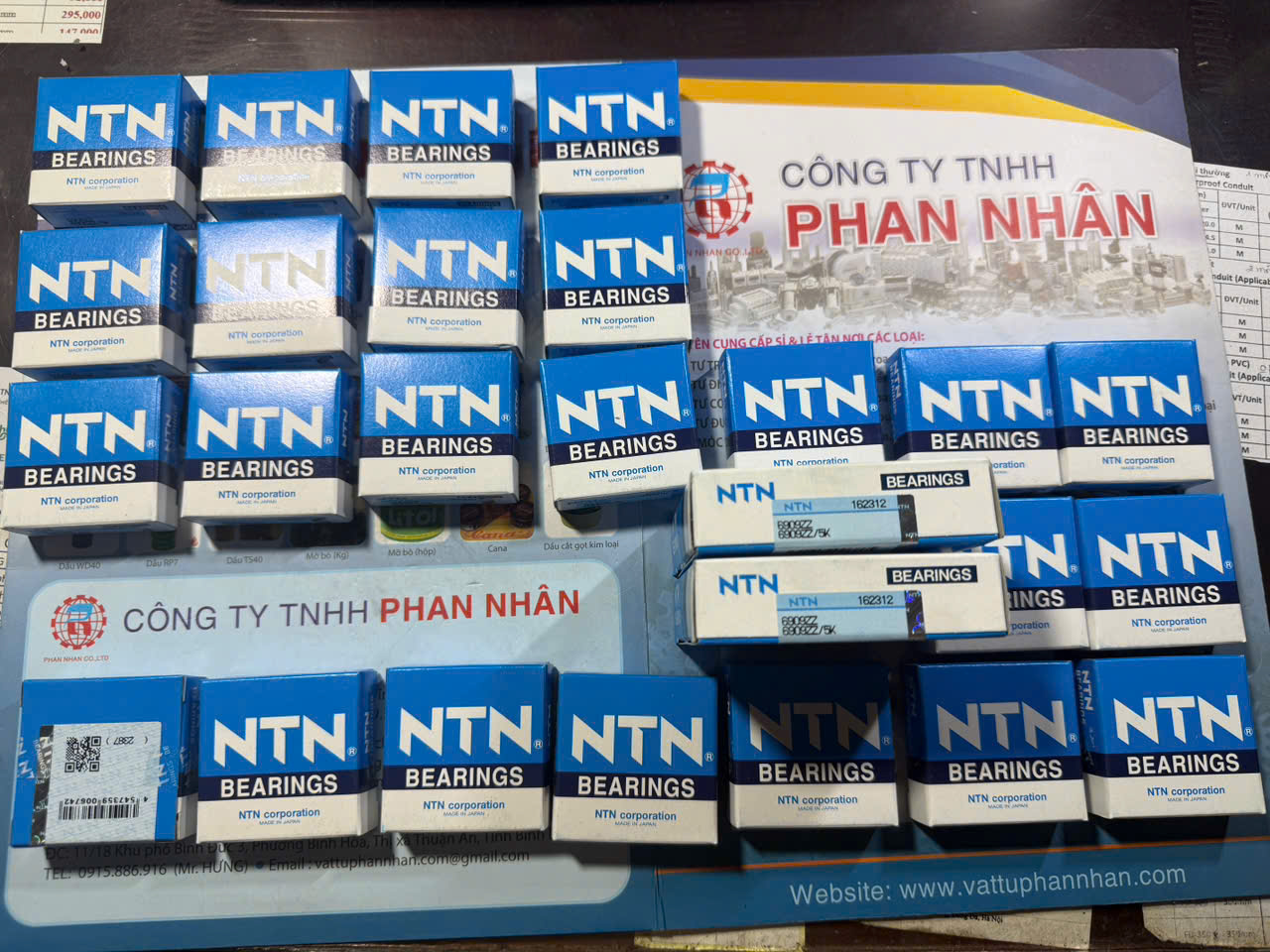 VÒNG BI NTN 6909ZZ ( 45x68x12 ) CHÍNH HÃNG.