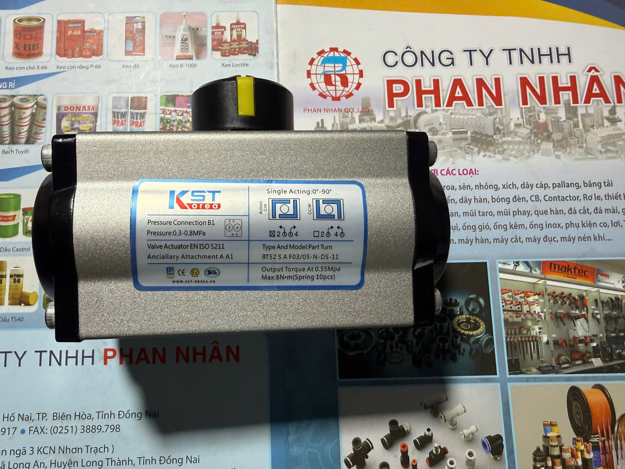 Bộ Truyền Động Khí Nén KST BT52S Chính Hãng Hàn Quốc.